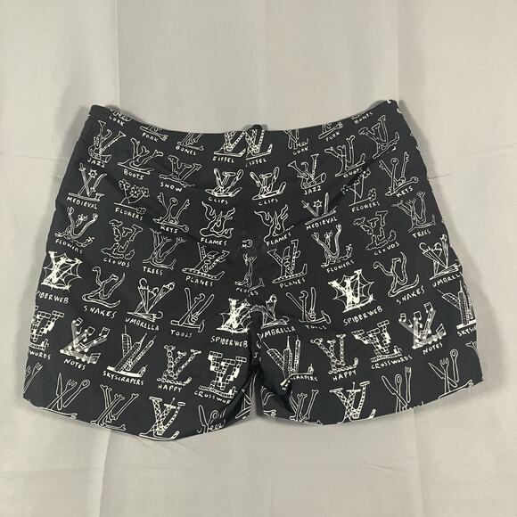 Louis Vuitton Japan Mens Large Swim Trunks Shorts - Monogram Graphic Print - Picture 2 of 16